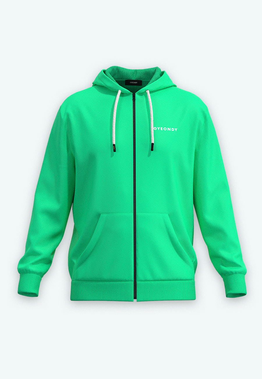 Худи на молнии мужской Худи на молнии цвет светло-зеленые