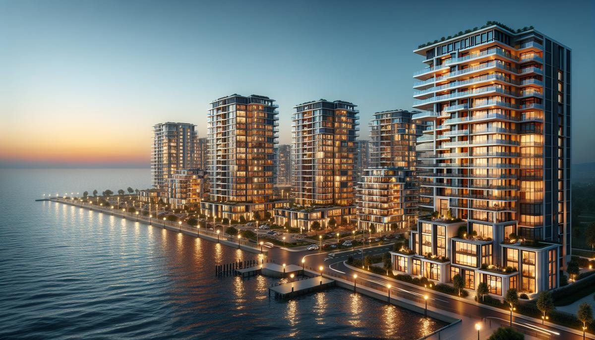 Современные жилые комплексы в Батуми с видом на море