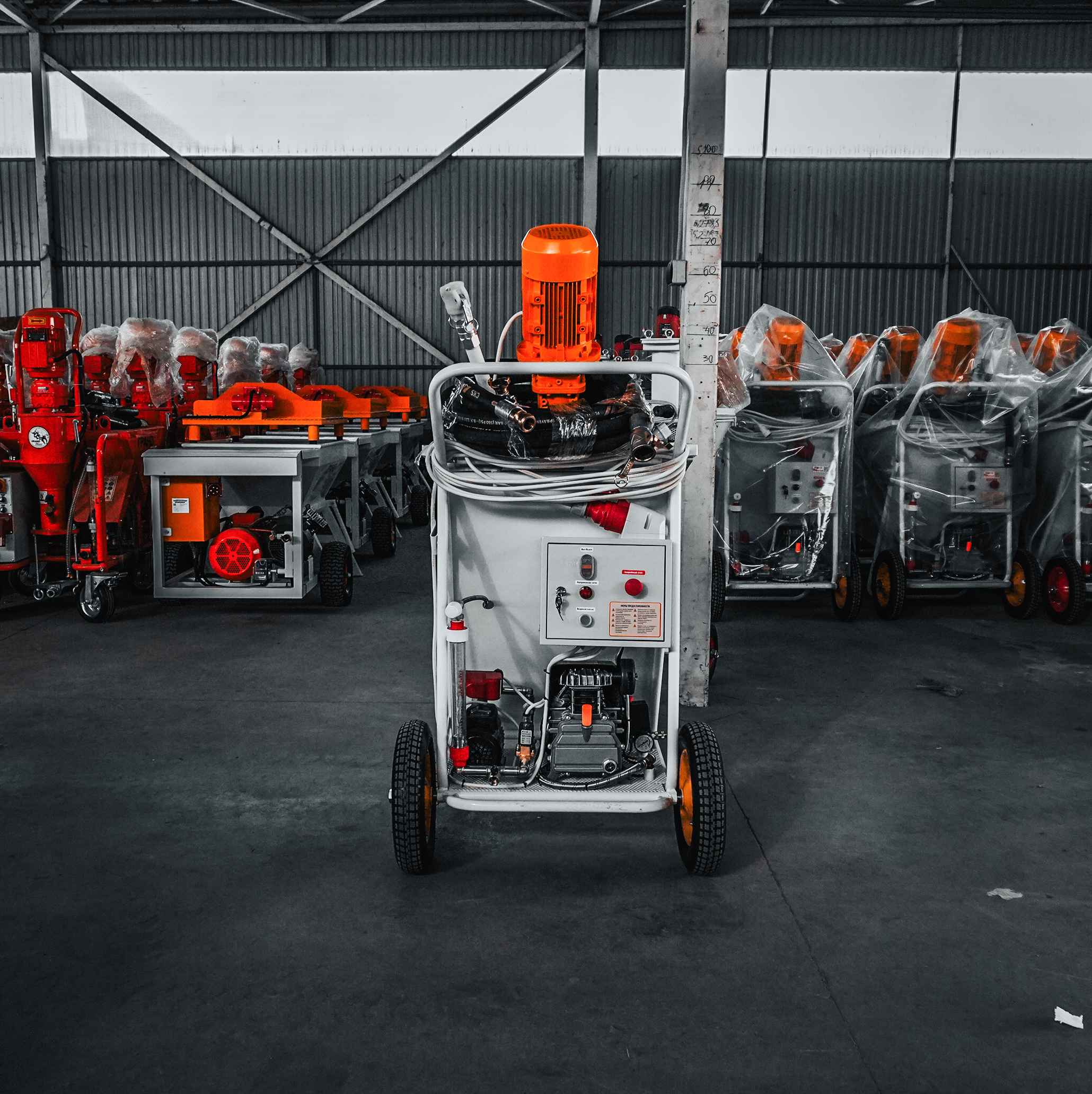 Габариты и мобильность агрегата PowerMix