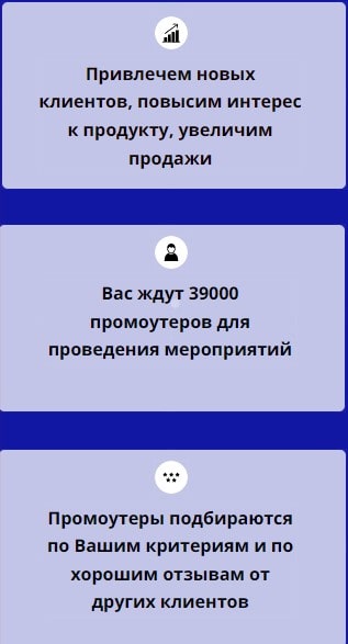 Описание услуг агентства промоутеров для промо ации 1