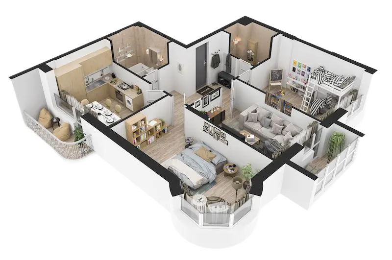 Натяжные потолки в 3 комн.квартиру 75 м²