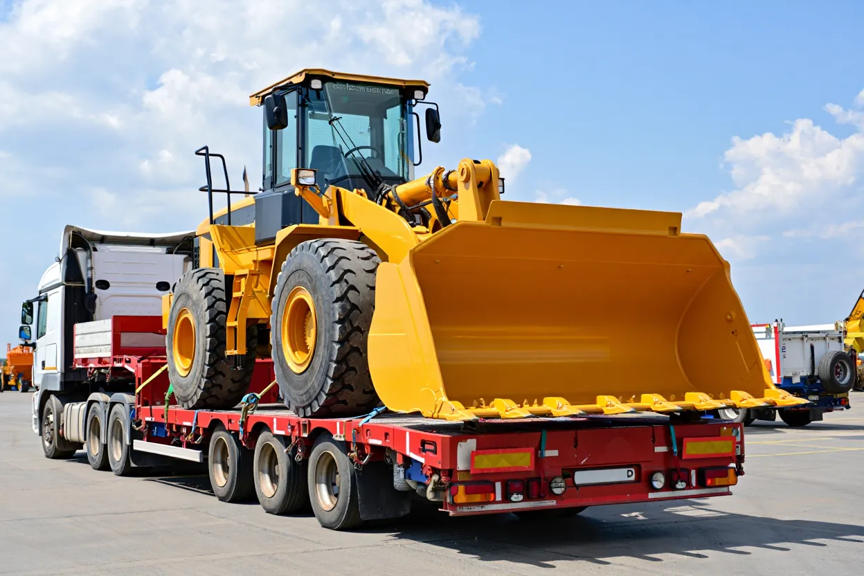 Перевозка экскаватора на трале: Как организовать доставку негабарита по России