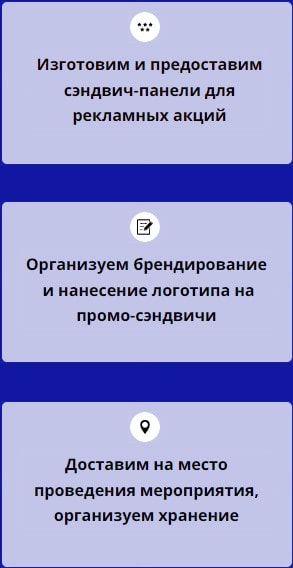 Описание организации по предоставлению промо панелей