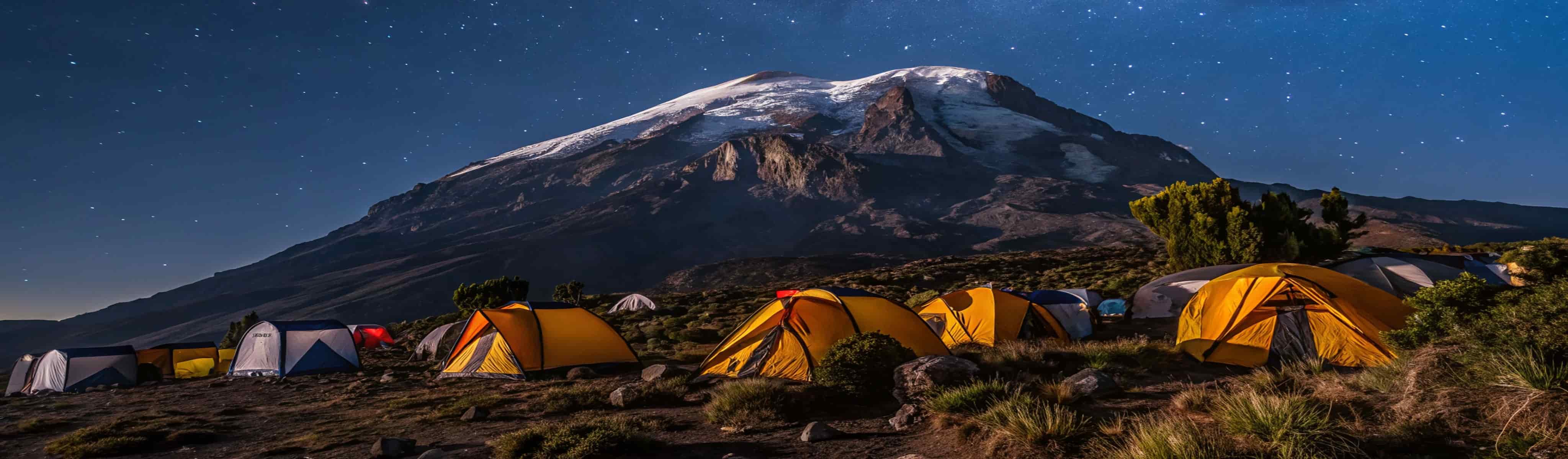 Палаточный лагерь на маршруте Лемошо