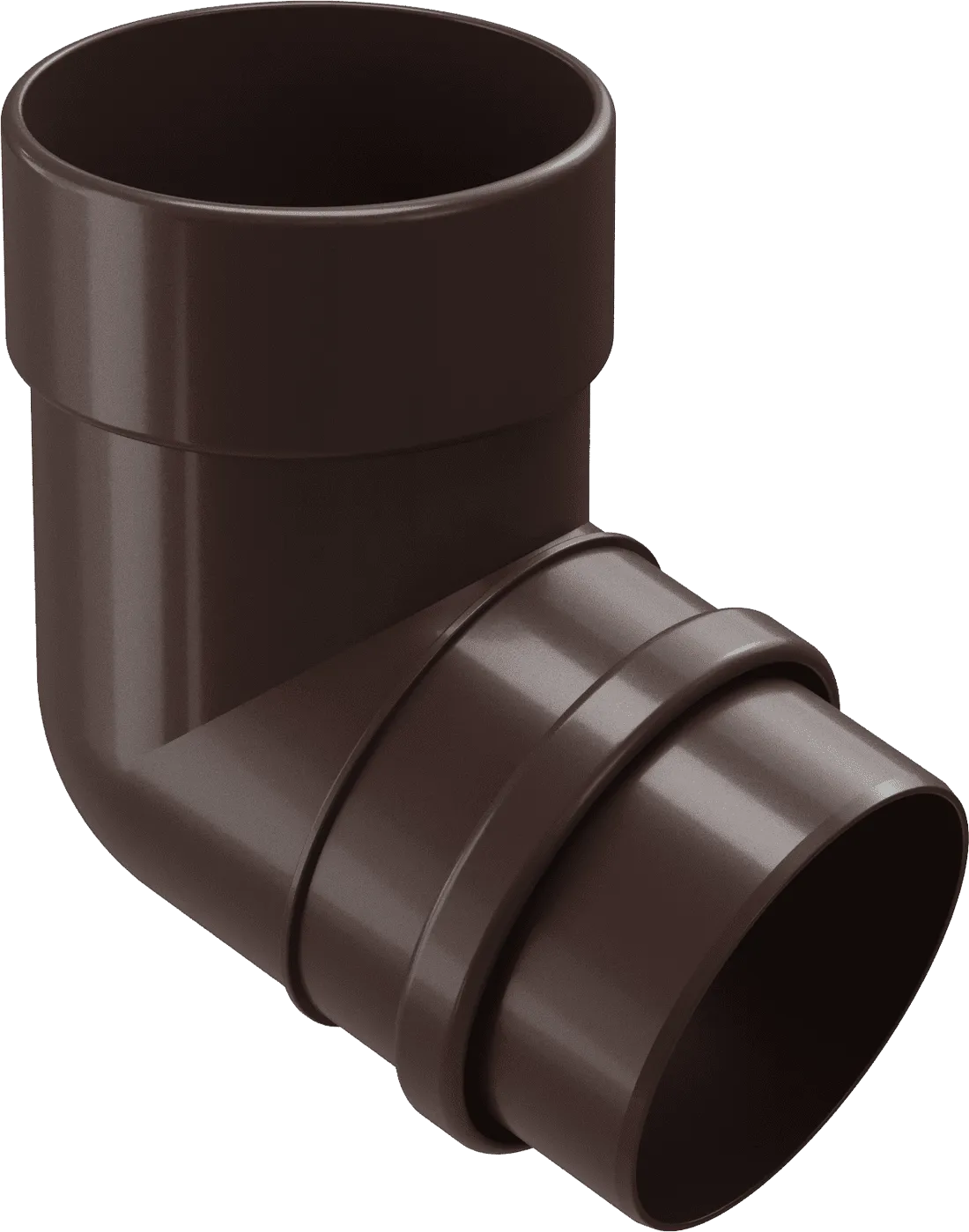 Колено 72° d100 ммDocke Lux, Шоколад (RAL8019)