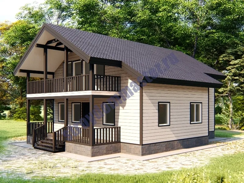 Каркасный дом ПЕКИН 11.5X12