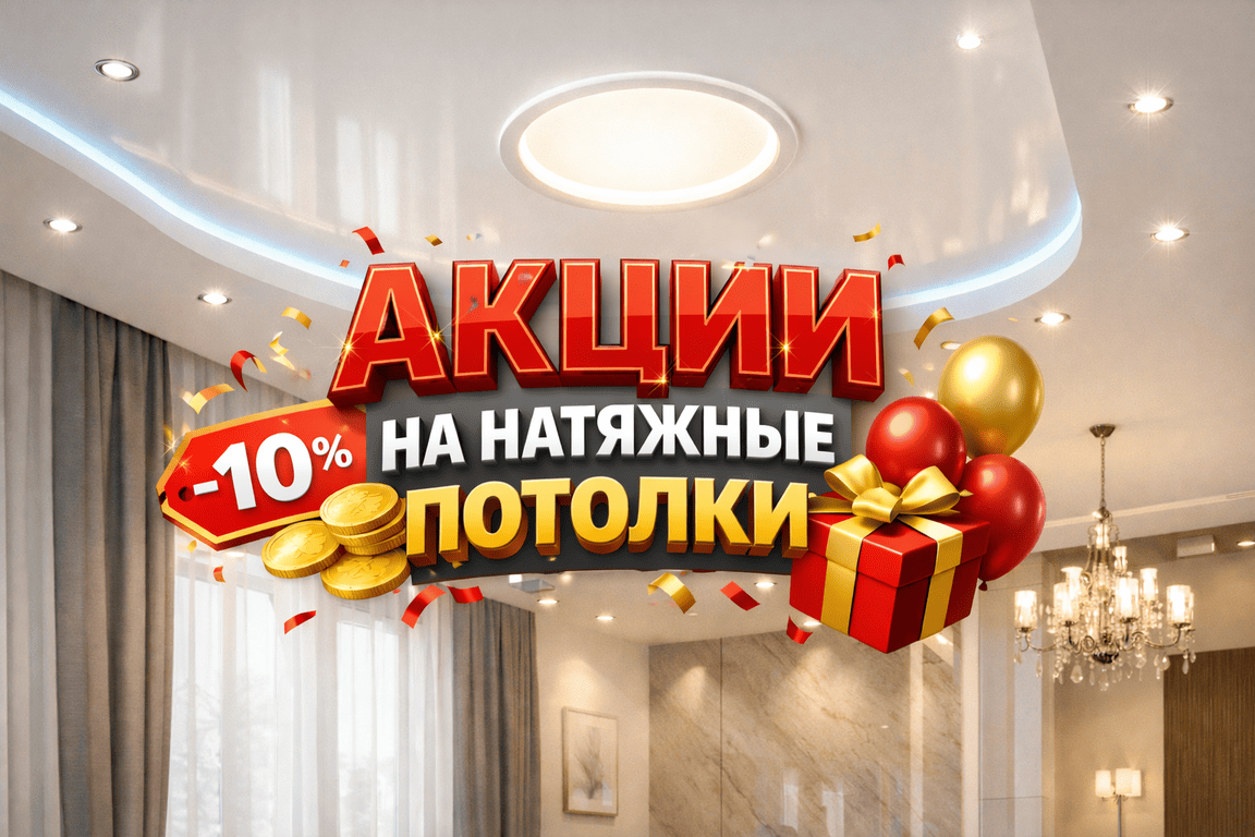 натяжной потолок с точечными светильниками с точечными светильниками