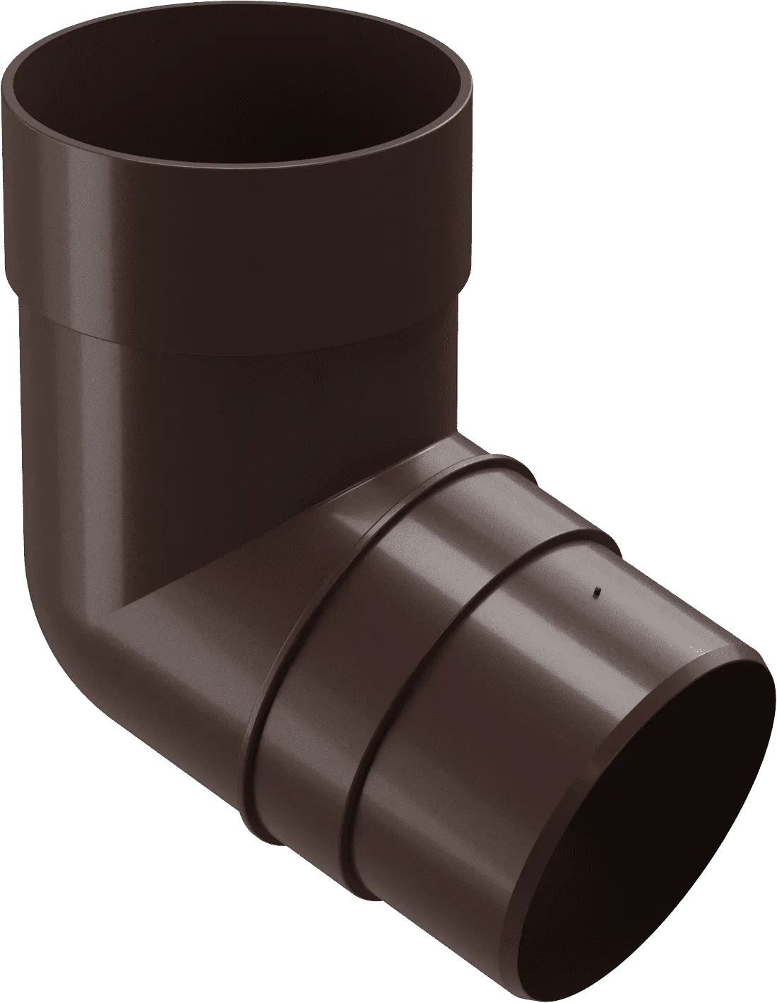 Колено 72° d85 ммDocke Premium, Шоколад (RAL8019)