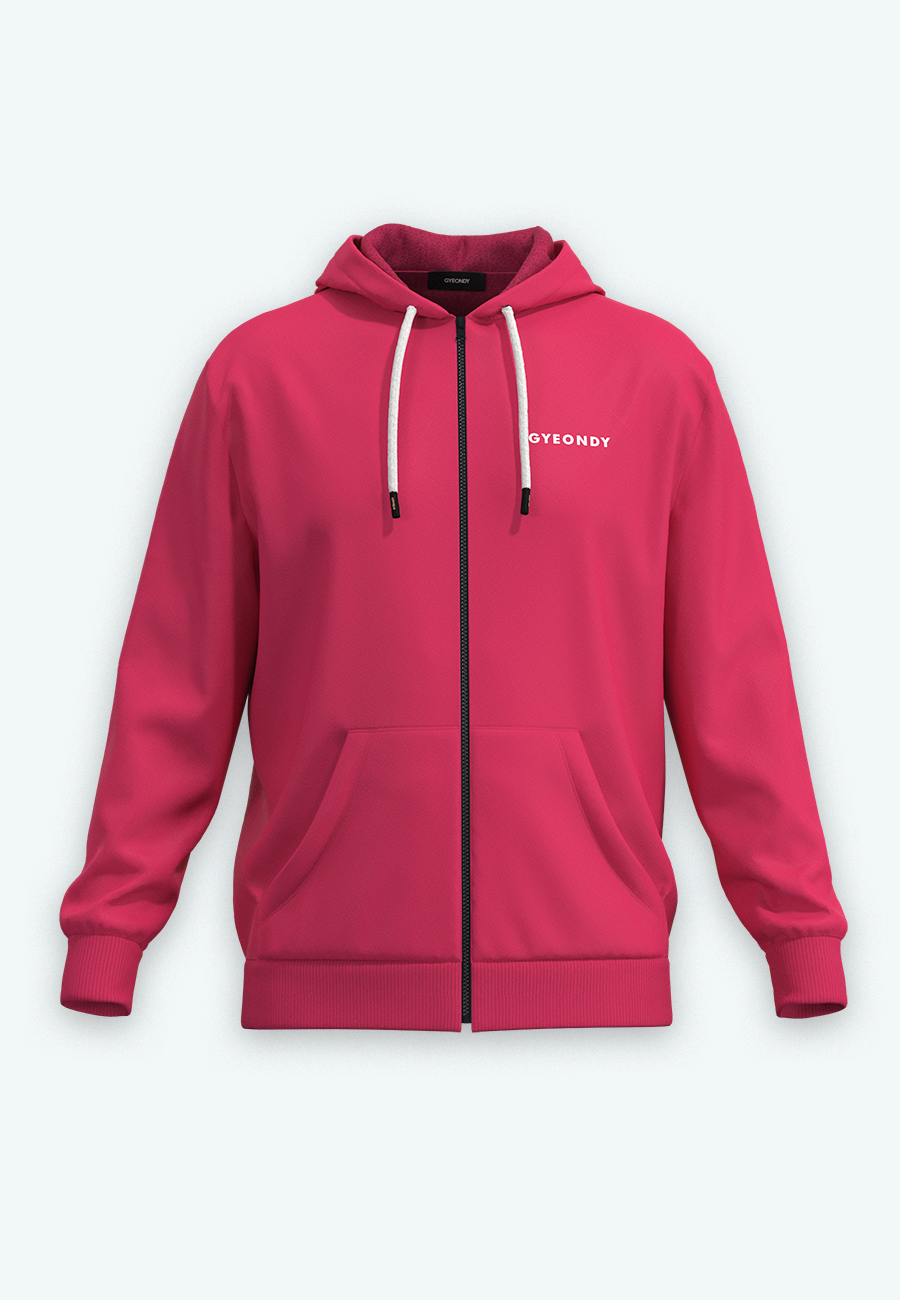 Худи на молнии мужские Худи на молнии цвет фуксия