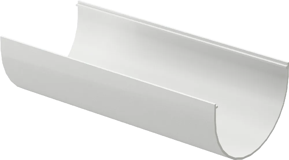 Жёлоб водосточный d120 мм Docke Standard 2000 мм, Белый (RAL9003)