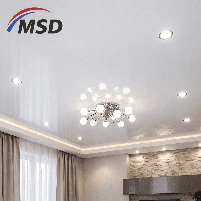 натяжной потолок с точечными светильниками с точечными светильниками