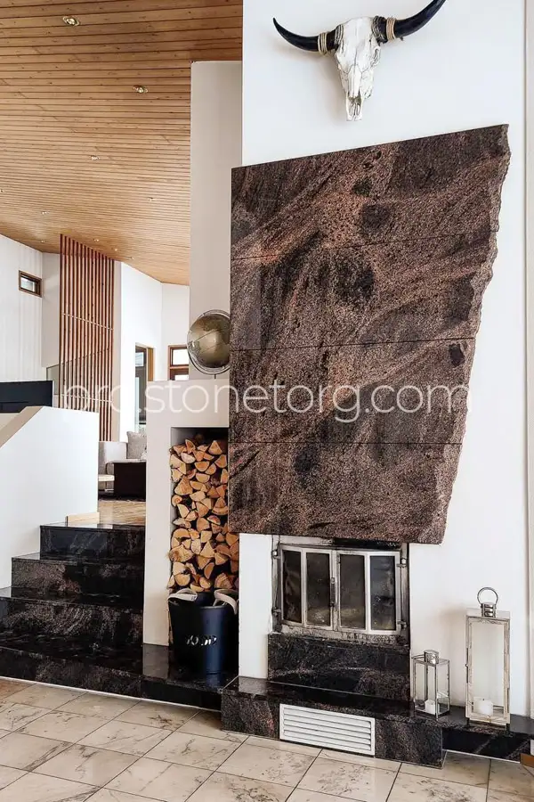 Гранитные плиты плита красный желтый оранжевый финский  гранит Аврора Финляндия оптом москва