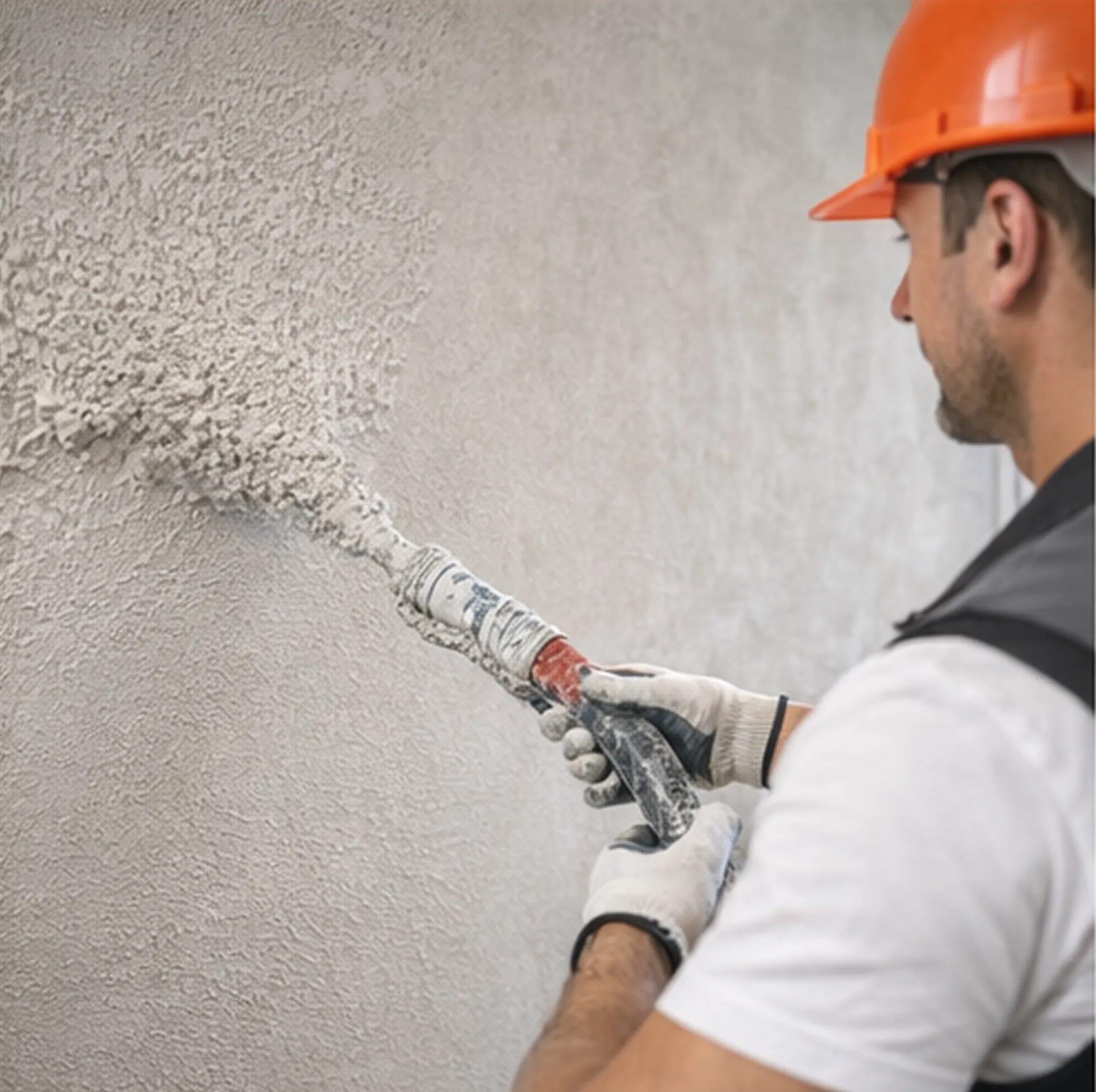 alt="Механизированная штукатурка стен под дальнейшую отделку"