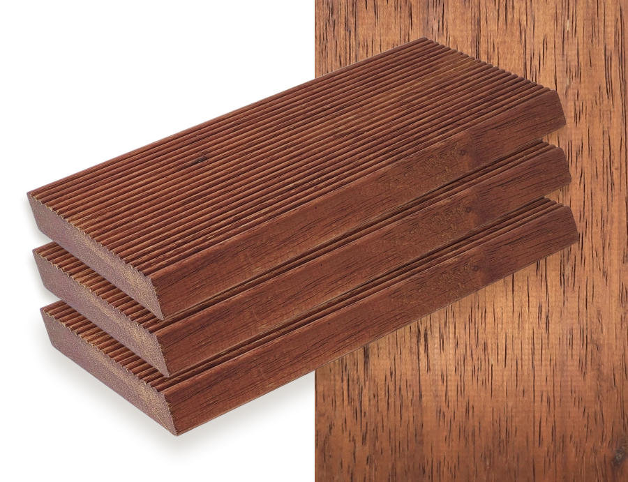 Мербау Доска из мербау красно-коричневого оттенка