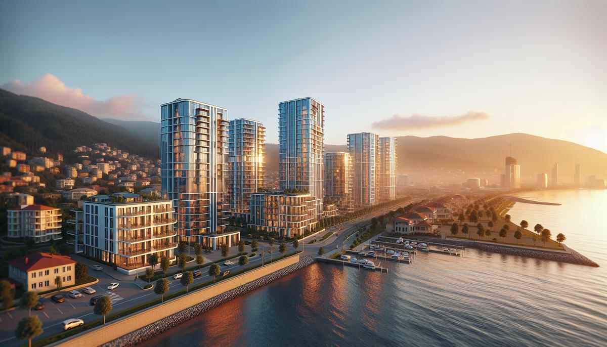ТОП-5 новостроек Батуми в 2025 году Панорамный вид на современные жилые новостройки в Батуми