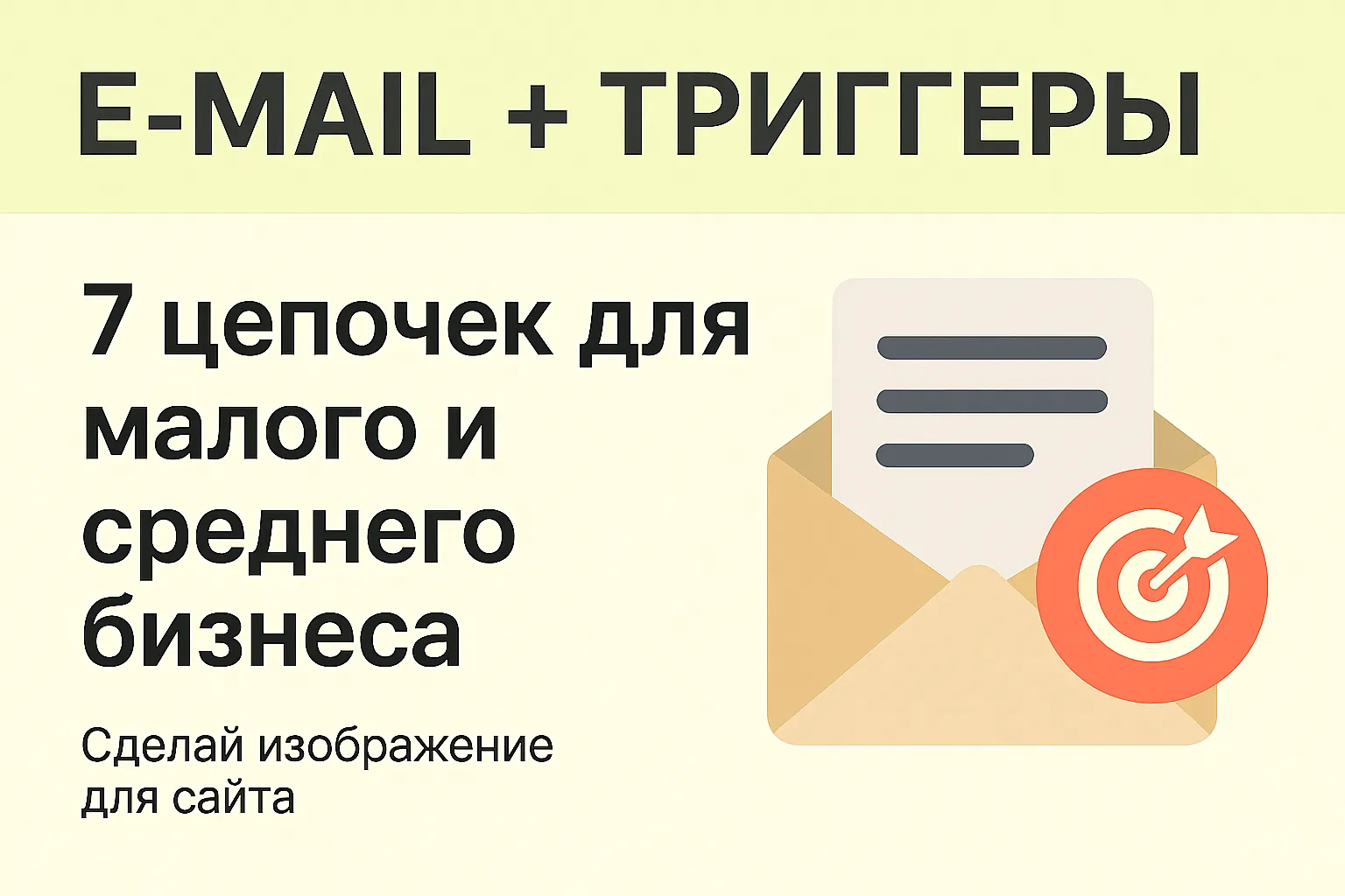 E-mail + триггеры