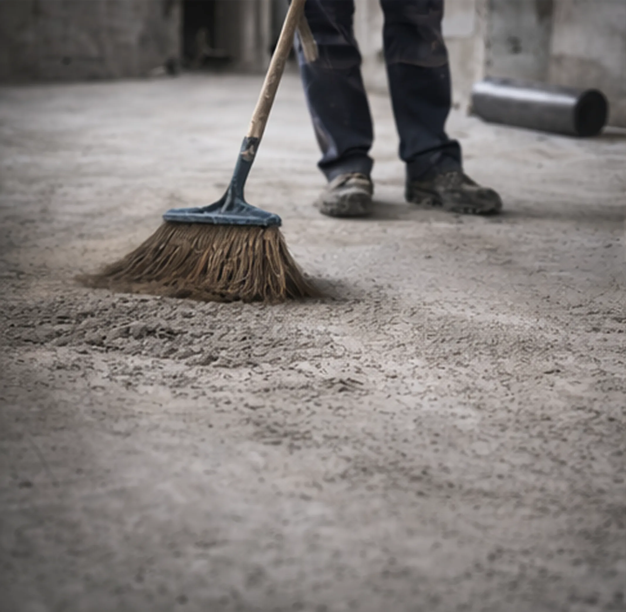 Подготовка основания перед устройством полусухой стяжки пола