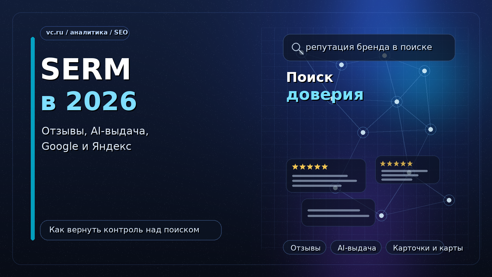 SERM в 2026: как управлять репутацией бренда в поиске, отзывах, картах и AI‑выдаче SERM в 2026: как управлять репутацией бренда в поиске, отзывах, картах и AI‑выдаче