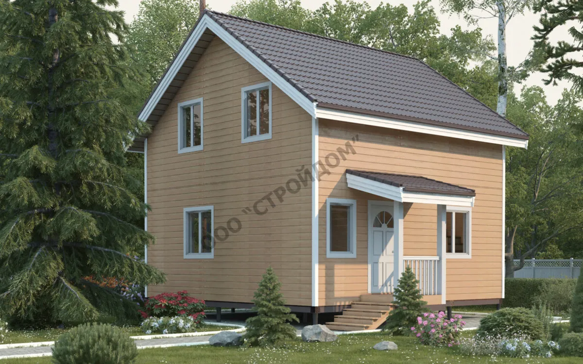 Каркасный Дом РУБИН 7Х7