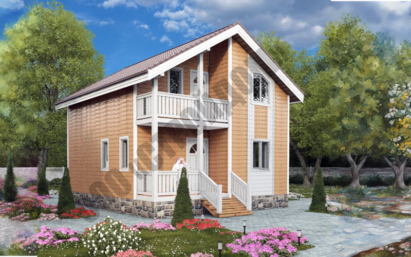 Каркасный Дом УРАЛ 7Х8