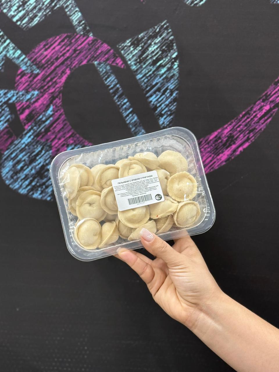 Пельмени с крабом стригуном в магазине "МореЕшь"