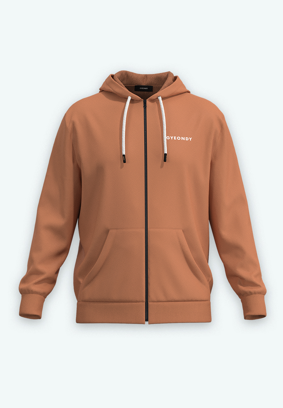 Худи на молнии мужские Худи на молнии цвет тёмно-бежевый