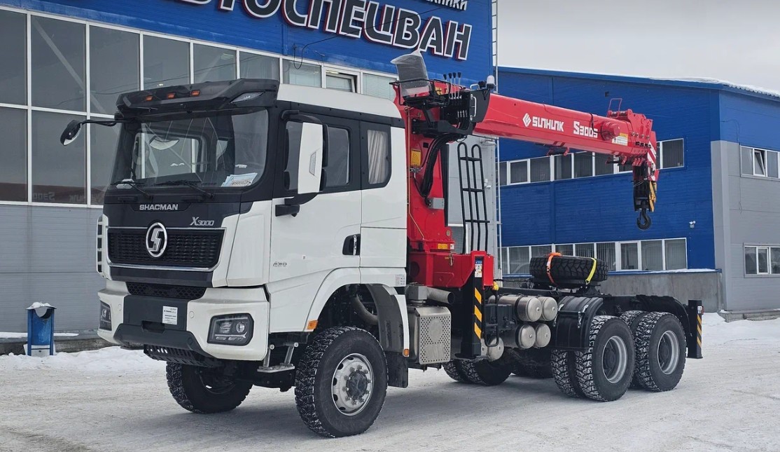 Седельный тягач Shacman с КМУ SunHunk S-3005