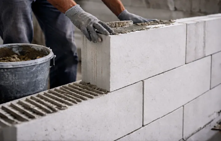 Межкомнатные перегородки из газоблока в квартире