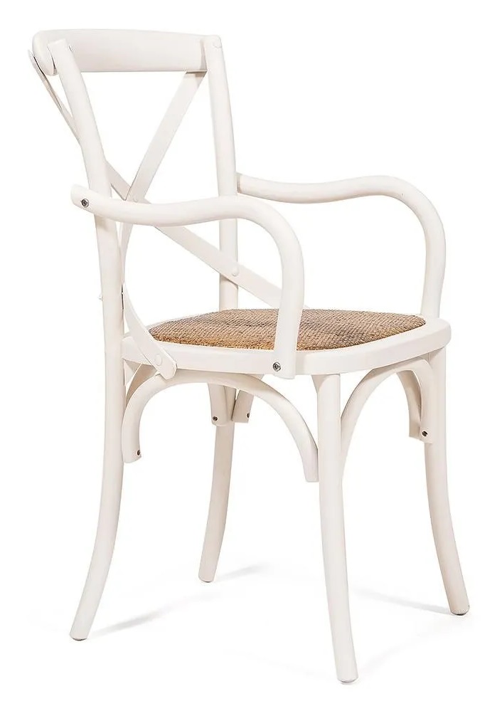 Стул Cross armchair white слоновая кость