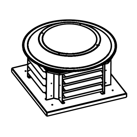 Крышные вентиляторы РУФЕР с выбросом воздуха в стороны