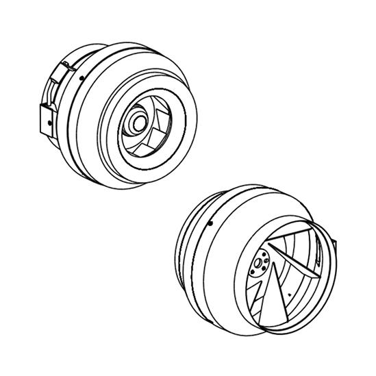 Производство круглых канальных вентиляторов ВКК | купить от производителя БелТехКом Вентиляторы канальные круглые