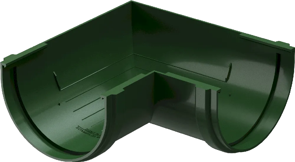 Угол жёлоба универсальный 90° d120 мм Docke Standard, Зелёный (RAL6005)