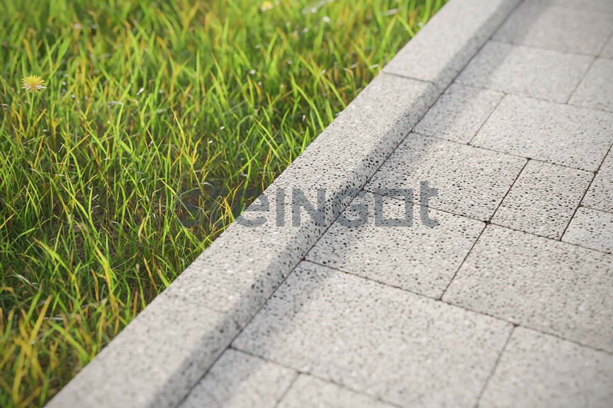 Бордюр Садовый 1000*200*80 Bianco Nero в оттенке 'Белый', фактура — Садовый, вид 2