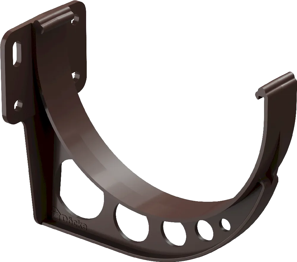Кронштейн жёлоба d120 мм Docke Standard, Тёмно-коричневый (RAL8019)