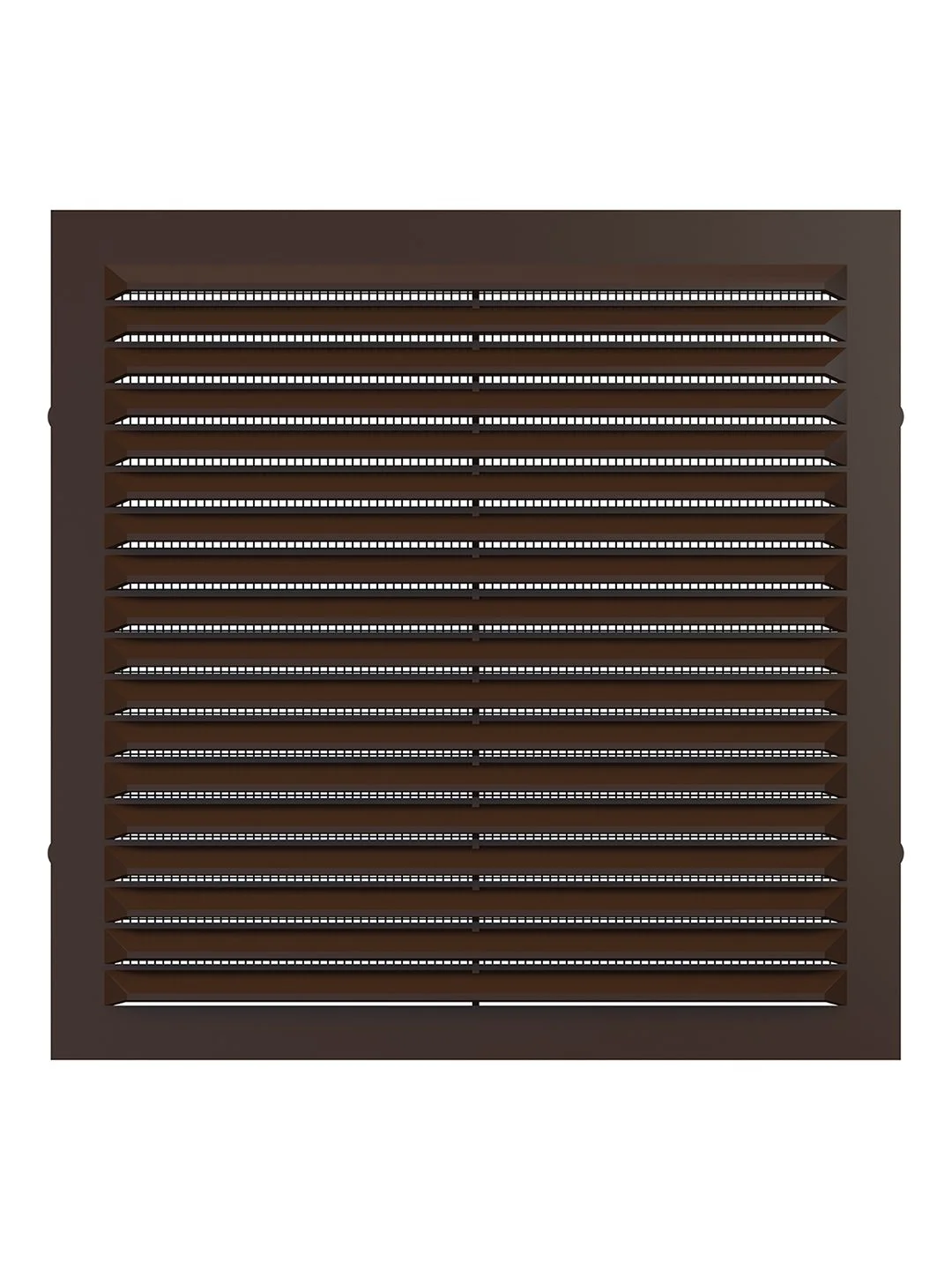 Решетка С имеет наименьшую толщину – всего 8 мм. Имеет антимоскитную сетку для защиты от насекомых. Доступна в белом цвете, бежевом и коричневом.