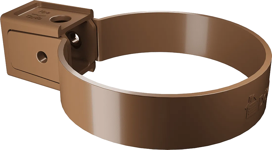 Хомут трубы d85 мм Docke Premium, Каштан (RAL8017)
