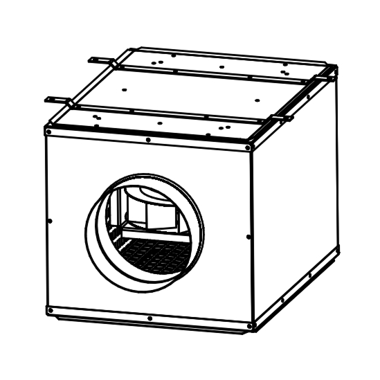 Радиальный канальный шумоизолированный вентилятор ВЕТРЫК-Ш (ВКК-Ш)