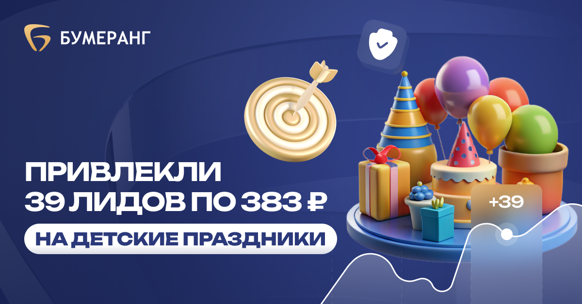 Детские праздники и контекстная реклама: как снизить стоимость заявки до 384₽ Детские праздники и контекстная реклама: как снизить стоимость заявки до 384₽