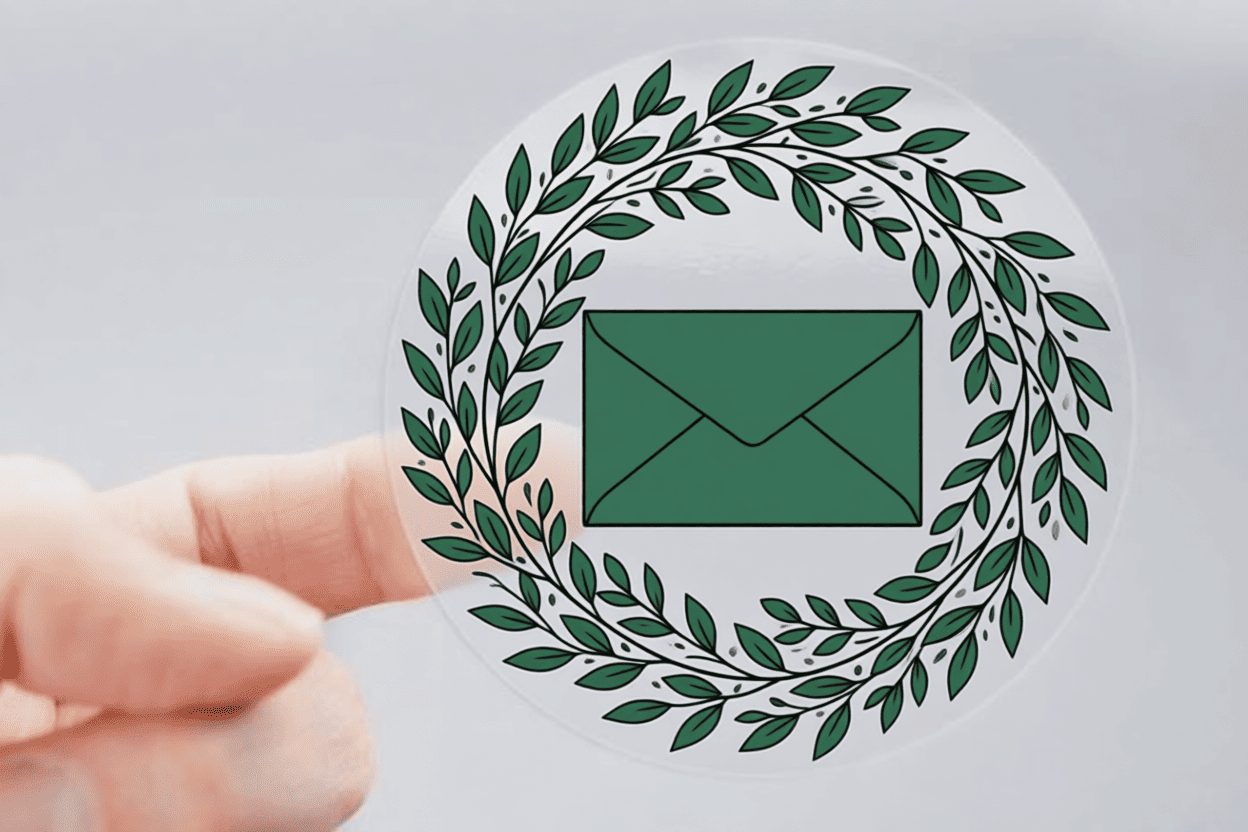 прозрачные наклейки