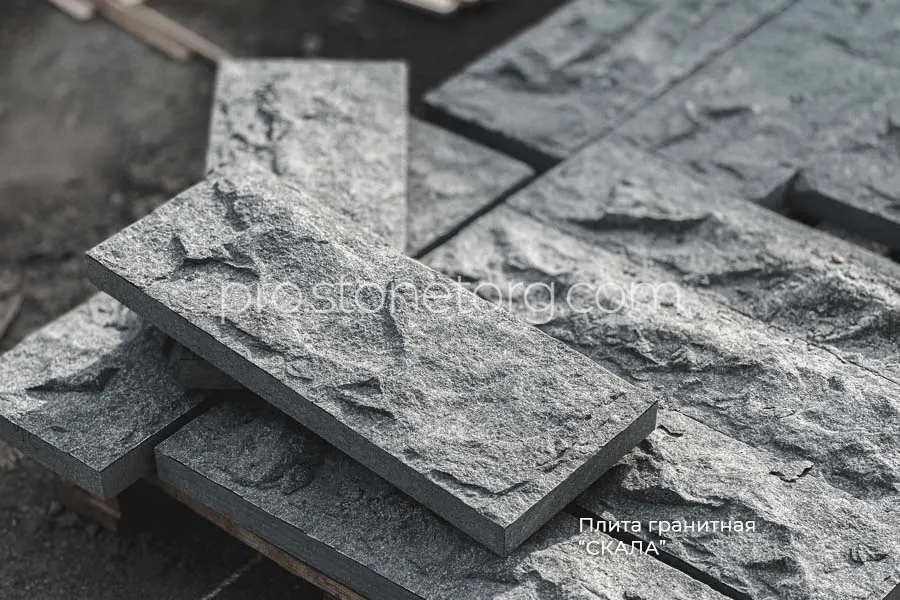 Плита гранитная СКАЛА габбро диабаз