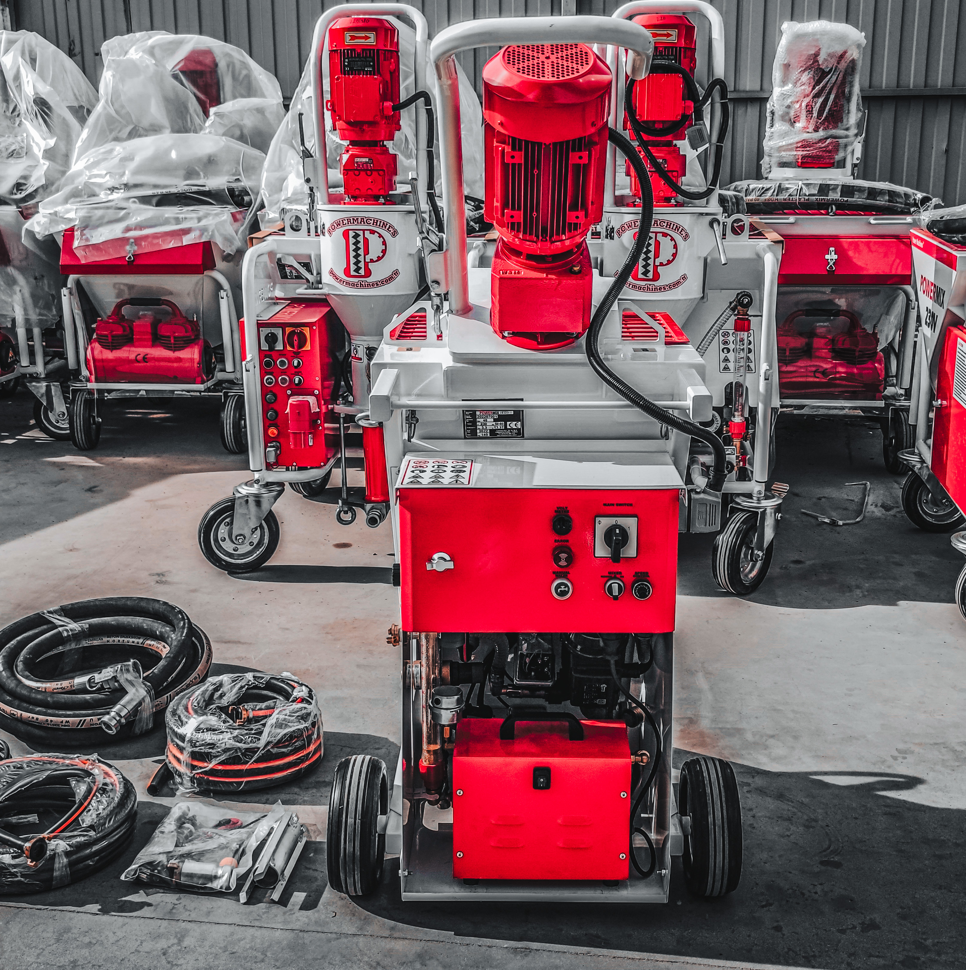 Крупный план узлов сборки и сервисных компонентов