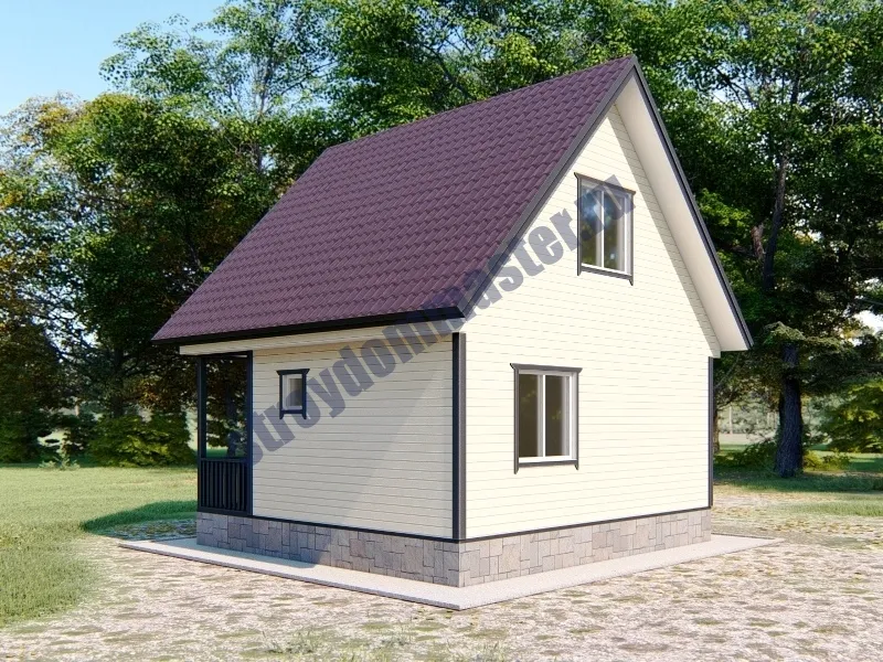 Каркасный Дом ДАЧНИК 6×6