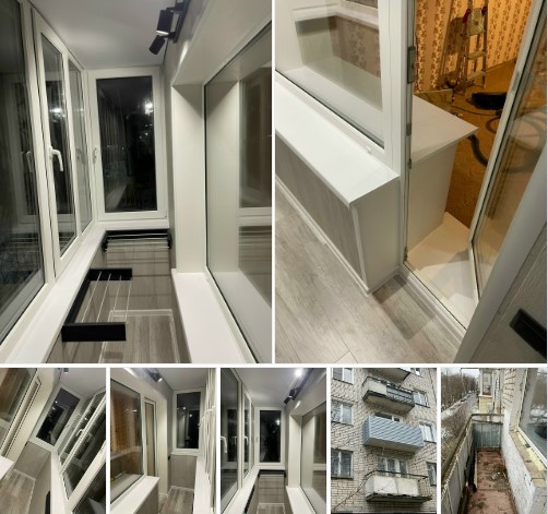 Отделка балкона