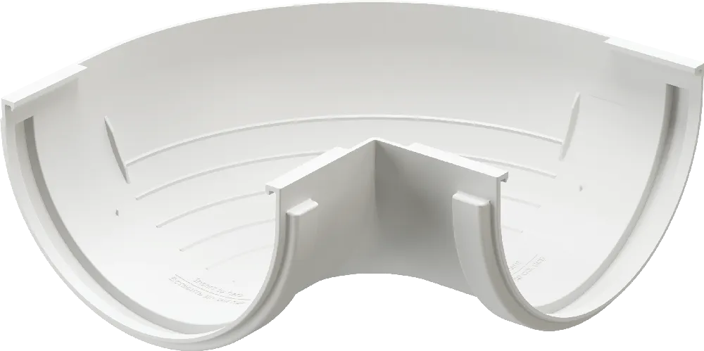Угол жёлоба внешний 90° d120 мм Docke Standard, Белый (RAL9003)