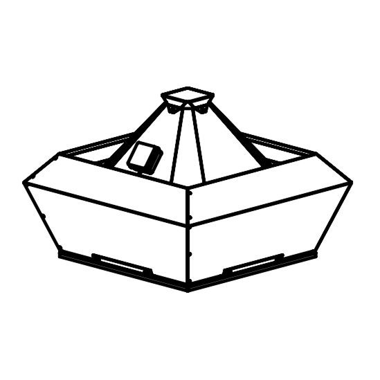 Крышные вентиляторы РУФПИК с выбросом воздуха вверх