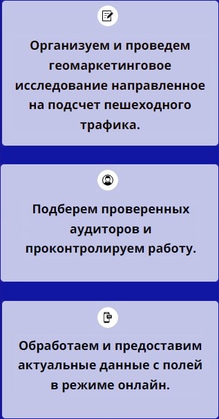 Описание организации замера пешеходного трафика 1