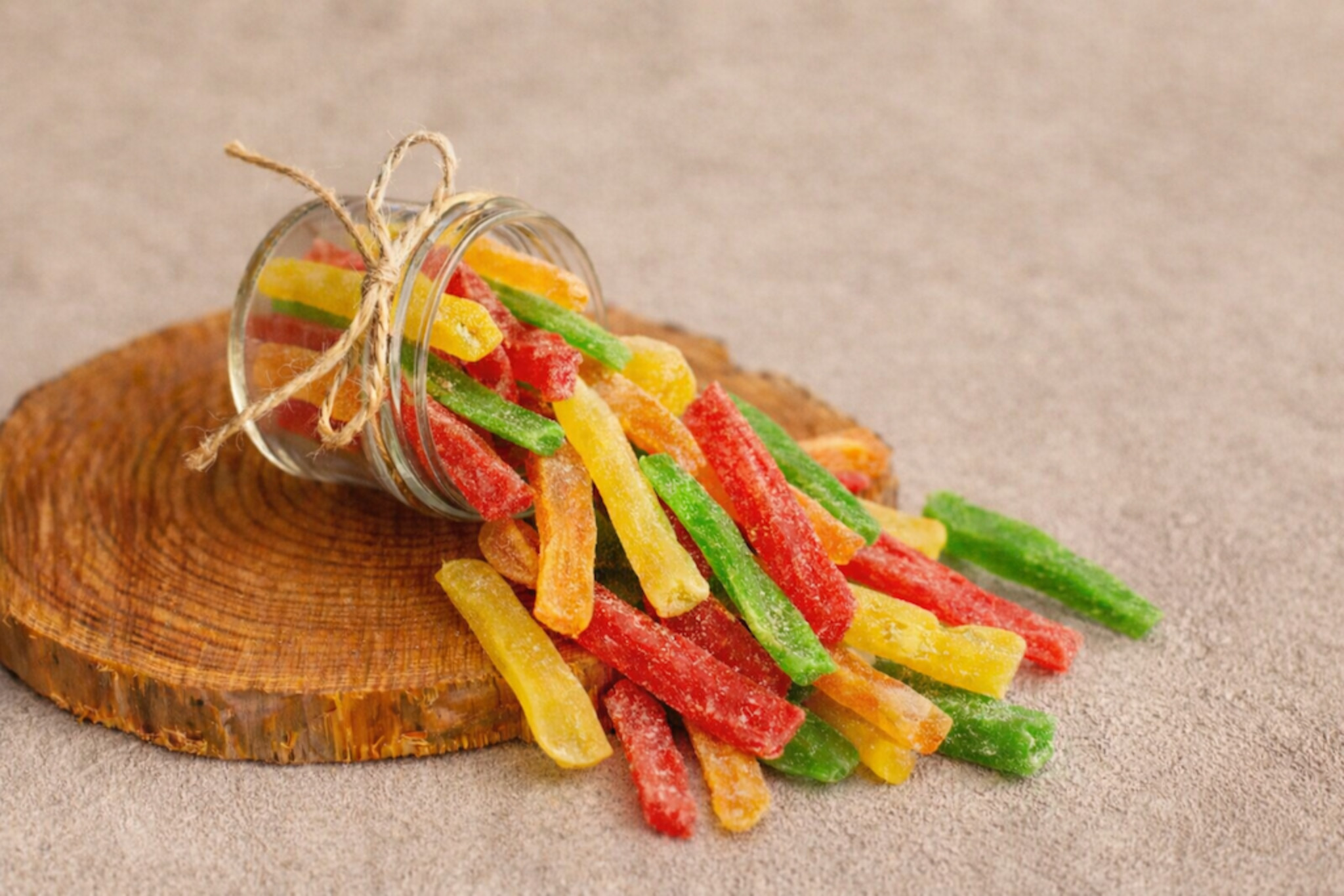 Ананас сушенный, палочки "MIX" , вес