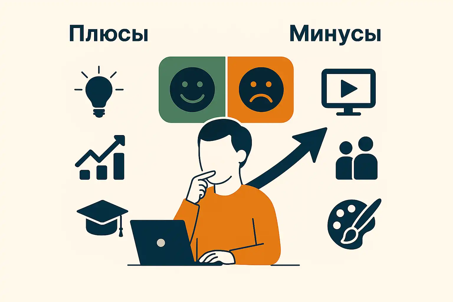 Плюсы и минусы профессии фронтэнд фото