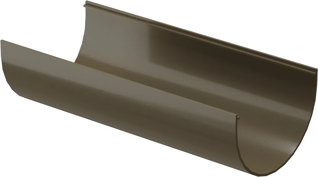 Жёлоб водосточный d120 мм Docke Premium 3000 мм, Каштан (RAL8017)