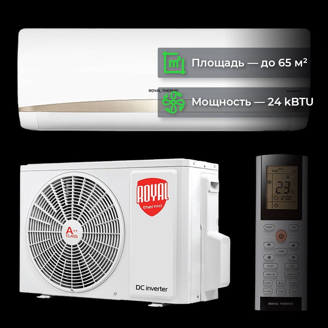 Кондиционер Royal Thermo Perfecto DC RTPI-24HN8 купить